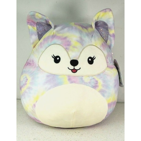 KellyToy Other - Squishmallow 12" Felexine Fox Soft Tie Dye Plush BNWT